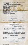 Speech Day Programme 1935 - Back