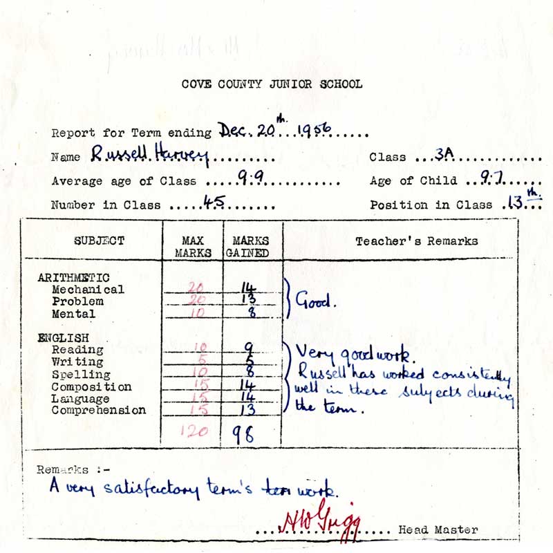 Report - December 1956