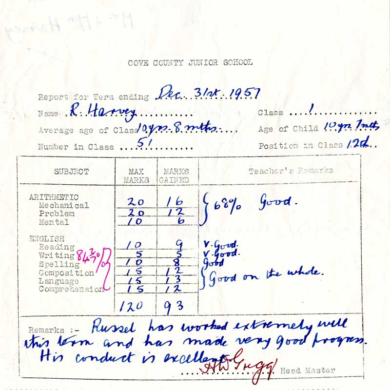 Report - December 1957