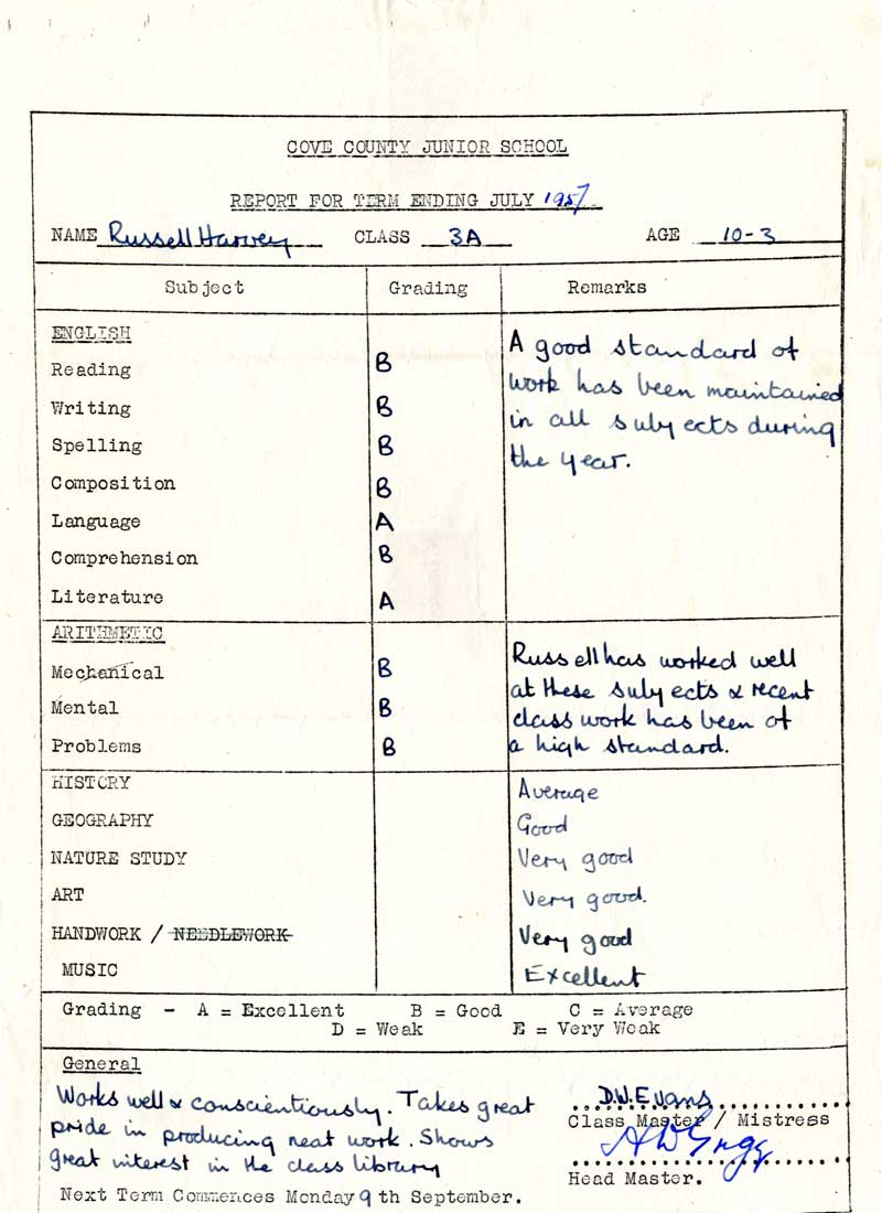Report - July 1957