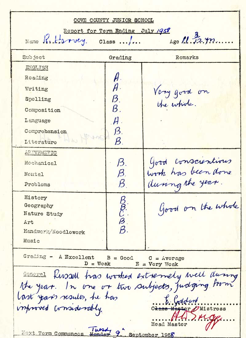 Report - July 1958