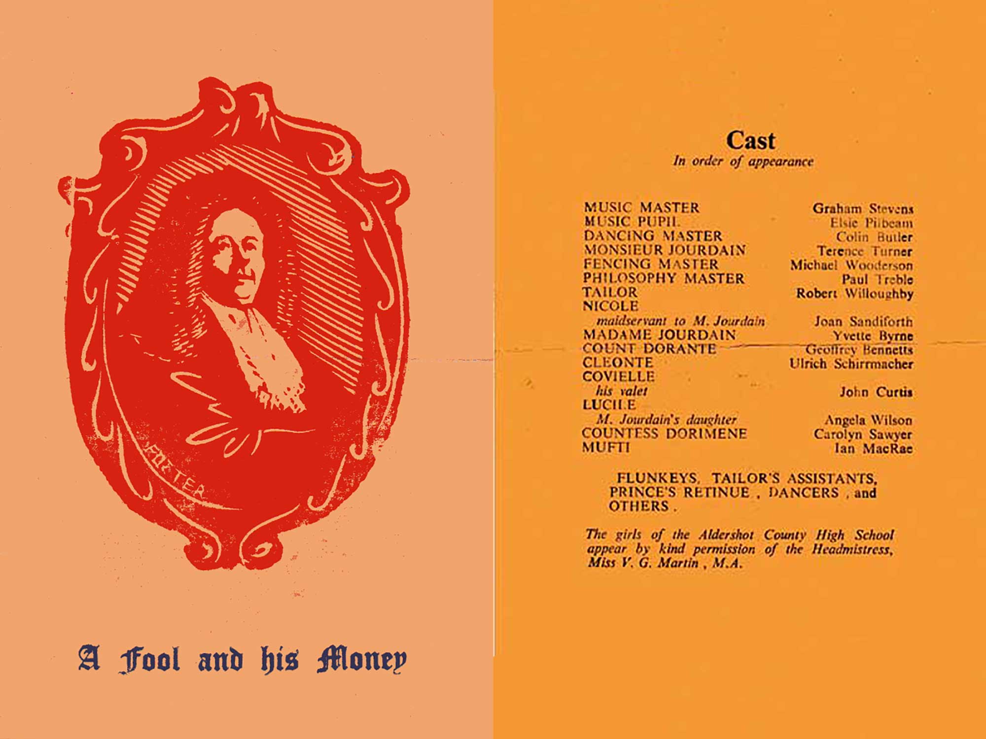Programme and cast