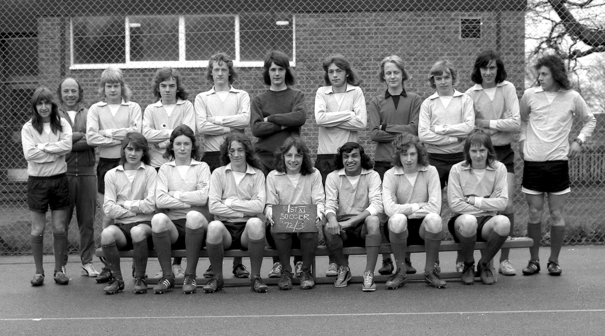The First XI Football Team 1972-73 Team photograph