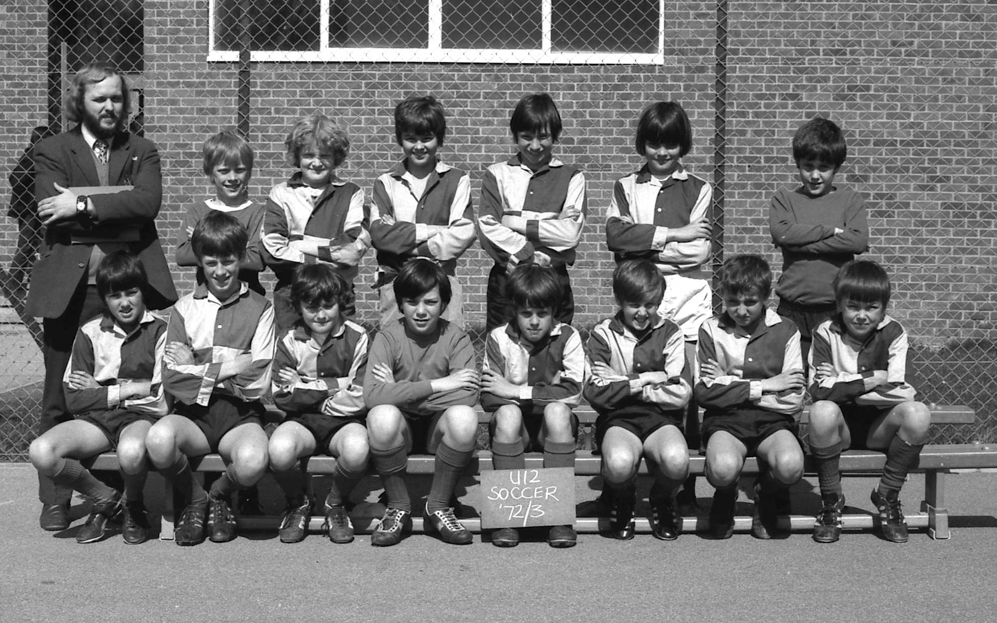 The Under 12s Football Team 1972-73 Team photograph