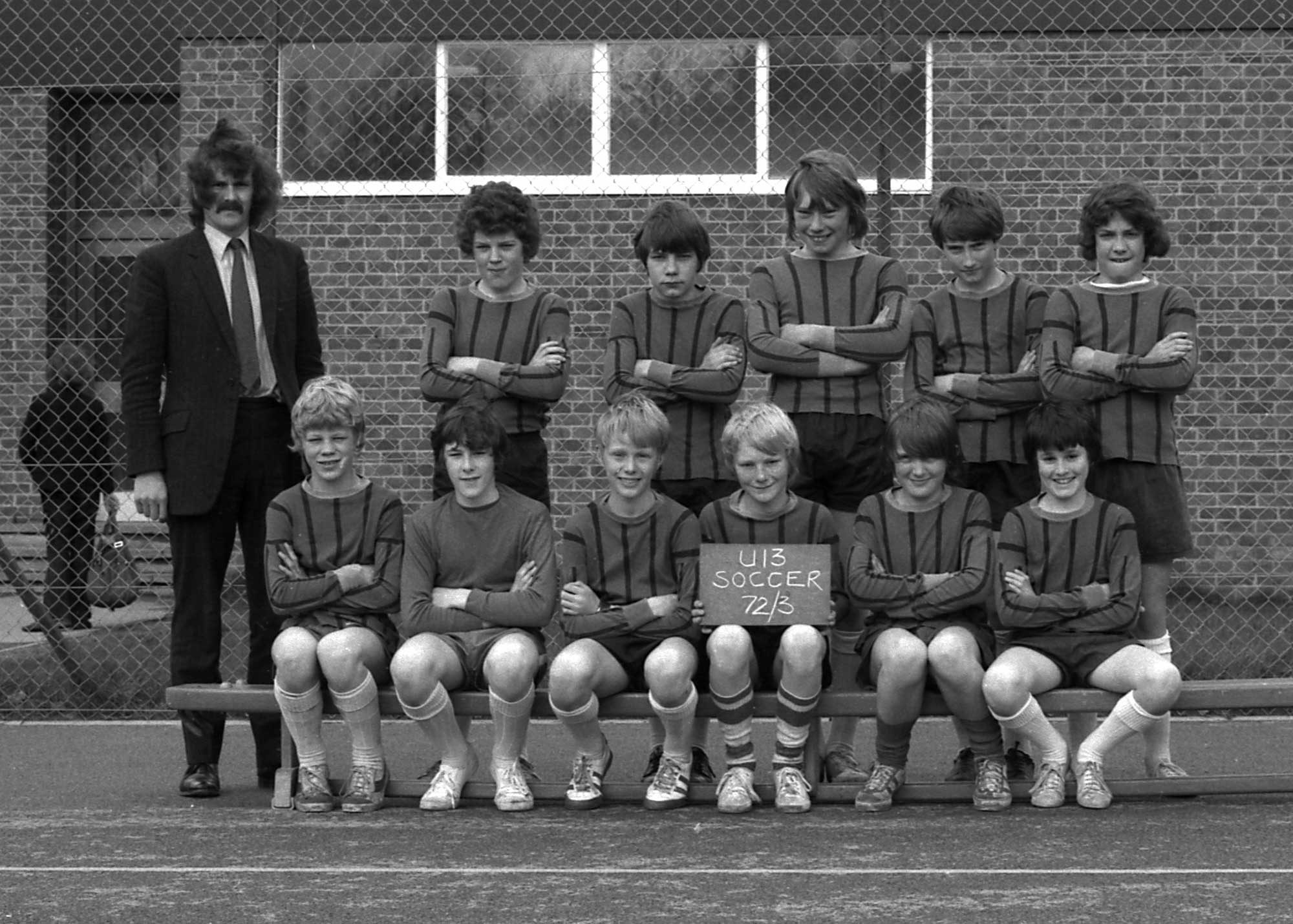 The Under 13s Football Team 1972-73 Team photograph