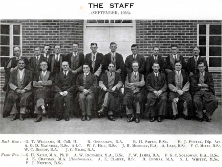 The teaching staff - 1936