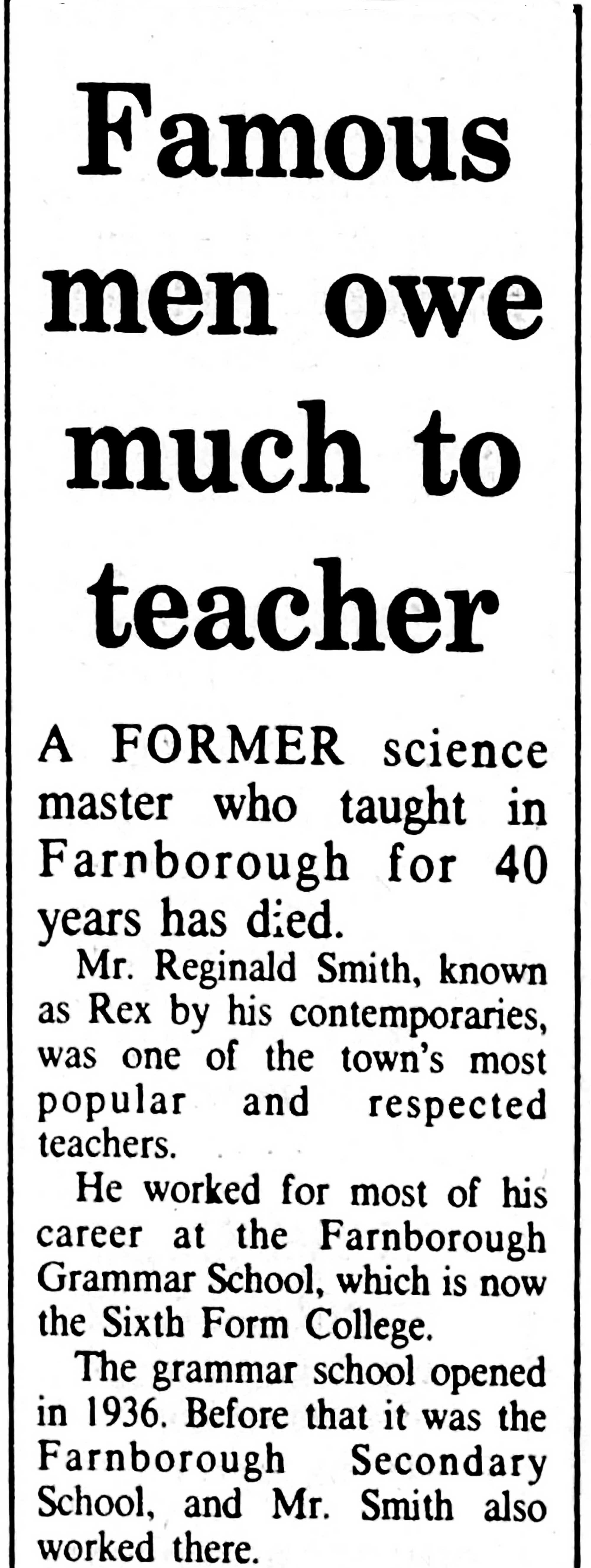 Reg Smith