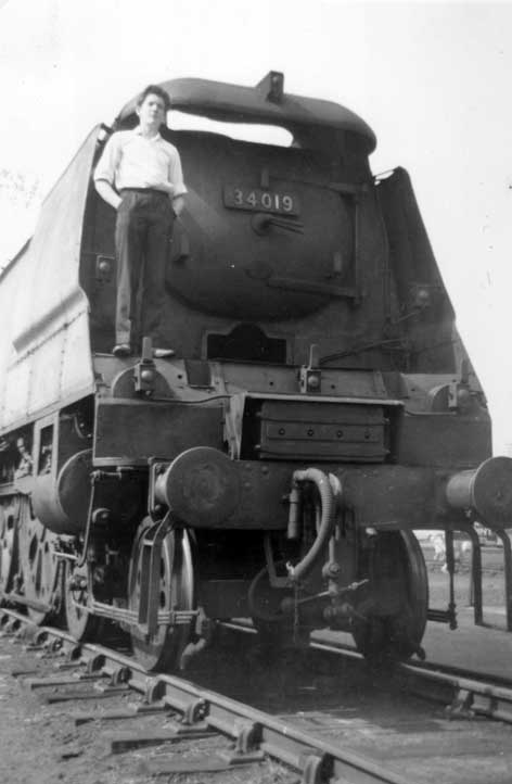 Eastleigh open day, 1964. Locomotive 34019, Bideford