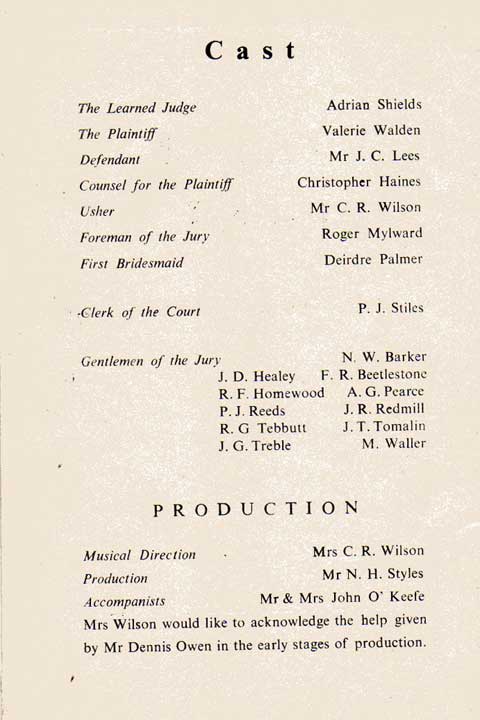 Trial by Jury cast list