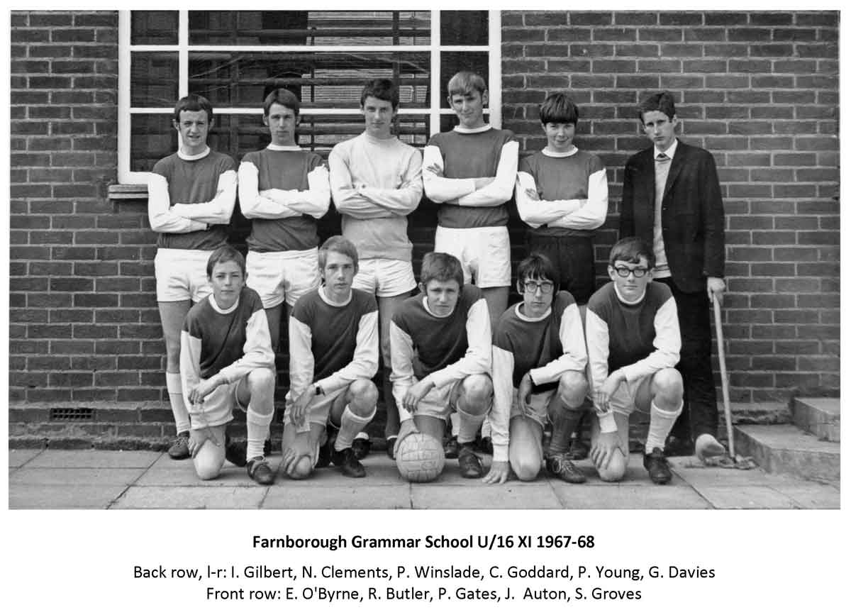 The Under 16's Football Team 196768