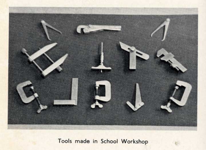 Tools made in School Workshop
